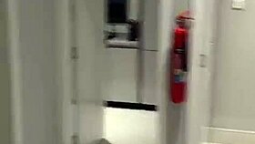 pretty milf wife squirting wet pussy in elevator doggystyle fuck