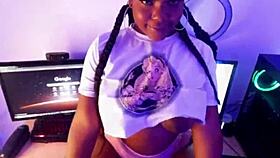 Big booty ebony maid gets wet anal fucking