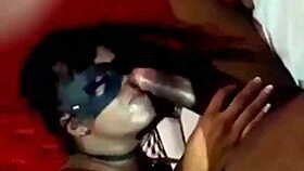 I started eating the married woman's pussy in bed and ended dominating her in the bathtub.