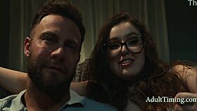 Psycho Leana Lovings dominates submissive boyfriend in hardcore fucking!