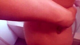 Japanese step mom insatiable in shower! Demands fucking with blowjob and hairy riding.