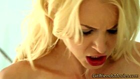 Lesbian teen gets rubbed passionately 😍