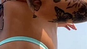 I met a guy on the beach and let him apply sunscreen.