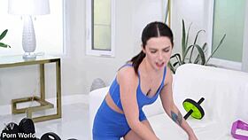 Chanel Camryn tempts her boyfriend into a wild DP threesome.