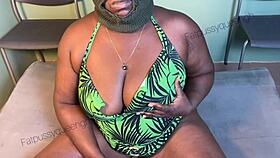 nigerian big booty smokes before banging thick black african cock till she squirts.