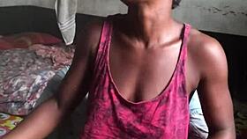 Feeling Crazy As She Smokes In The Landlord's Room, Talking Dirty In Sexy Clothes