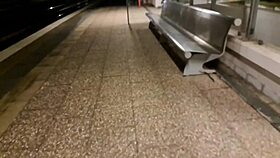 Bent Over in Heels at Train Station for Stranger's Creampie