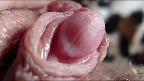 Witness the intense orgasm from her big clit up close.