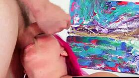 Does pierced bbw sara star reward with cum on tits?