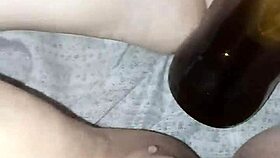 Gretala Rubs Juicy Pussy With Bottle