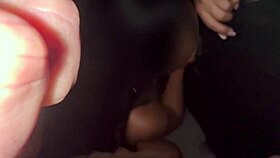 wife feels intense pleasure rubbing cock in glory hole