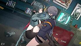 Jane Doe in Zenless Zone Zero 3D cartoon