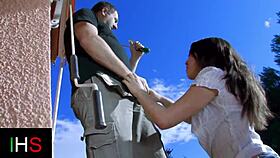 Horny Girl Ass Fucked By The Pool