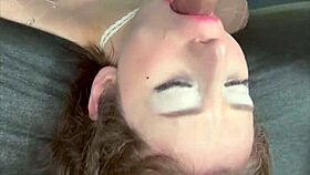 Extreme Sloppy Deepthroat Facefuck With Monster Cock Close Up