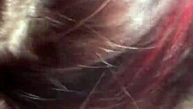 Does the emo girl really beg for face fucking by black cock?