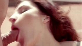 tasting the cumshot redhead