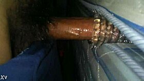 Masturbating with my rubber toy feels amazing. It's so intense!