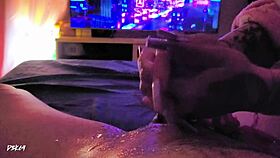 Intense Handjob From Step Mom With Long Nails. POV View Of Powerful Orgasm.