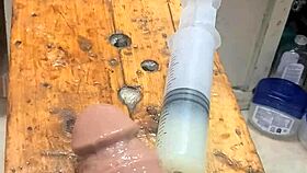 Fill my ass with lube and machine fuck it out