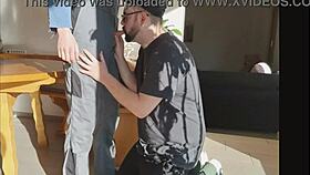 Straight Farmer Guy Convinced To Give Blowjob And Handjob On Ranch