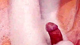 Before mutual masturbation in bathroom, sexy wife loves to suck dick.