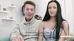 Czech boy fulfills fantasy sharing girlfriend in double penetration with Steve Q!