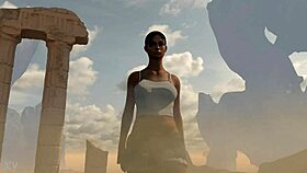 Lara and Sheva embark on a dorky adventure with ripped clothes 😄