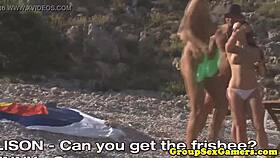 Are These Babes Facialized On The Beach?