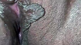 Auntys creamy pussy gets fucked bent over!