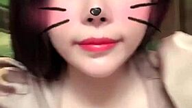 Asian girl with big tits live on bigo