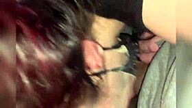 Does the emo girl really beg for face fucking by black cock?