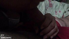 Husband leaves, friend comes in for some fun.