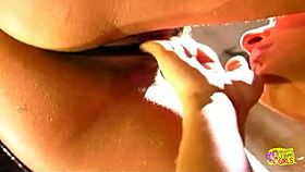 Very sexy babes in a vintage lesbian porno make each other orgasm with a dildo