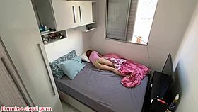 beautiful bubble-butt blonde destiny gets woken up for rough sex 😏