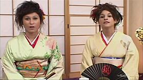 Sayuni and sakuna get talked into having a foursome with two guys