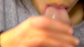 Japanese blowjob with cum in mouth 😋