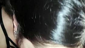 Wellington Prado receives deep blowjob, face covered in cum.