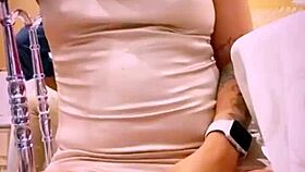 latina wife showing off her ass at friend's wedding