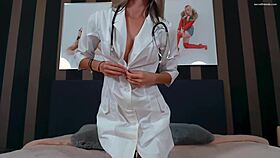 Doctor gina gerson in panties and lingerie masturbates.