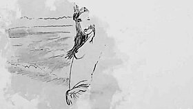 sexy milf lilii undresses naked, poses outdoor with ripped clothes