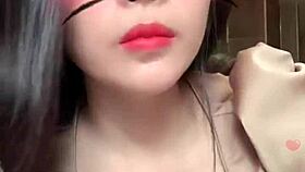 Asian girl with big tits live on bigo