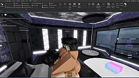 Slut getting fucked by a femboy on roblox