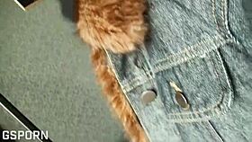 Japanese Girl with Big Natural Tits Gets Fucked at Home with Creampie