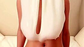 เงี่ยนมากดูสาวAIเย็ดโชว์นมโตกระจาย