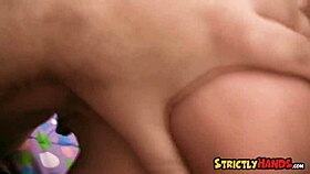 18-year-old Jenny works that big cock to drain every last drop