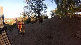 Arabic Prince Turns Into a Horny Fucker Under the Open Sky