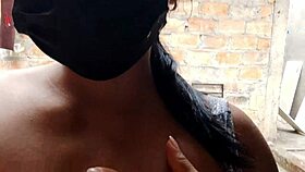 Horny neighbor shows her pussy in POV first time