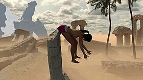 Lara and Sheva embark on a dorky adventure with ripped clothes 😄