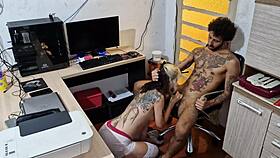 Woke up horny, asked half-brother for a nice fuck