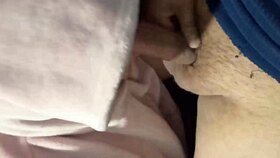 Latina gives rich blowjob with big ass tease